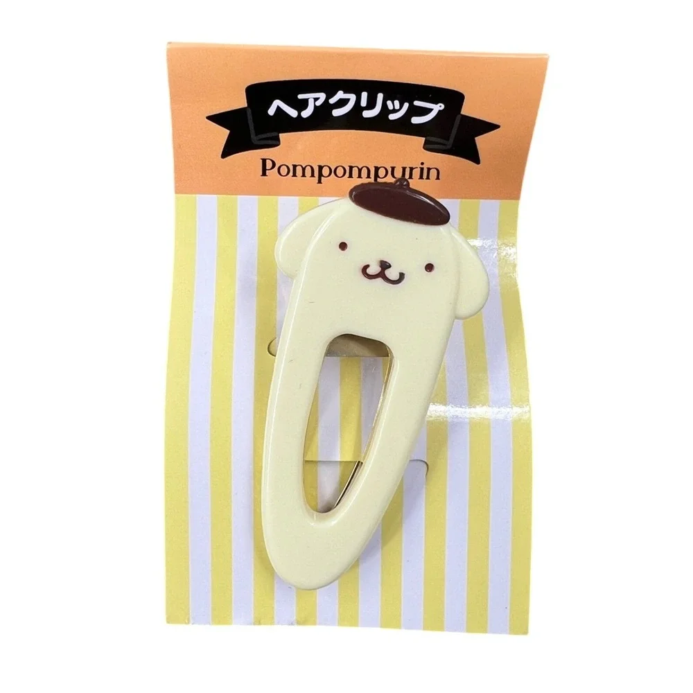 Sanrio Hair Clips Kuromi Pompompurin Set x 2‎ Kawaii NEW